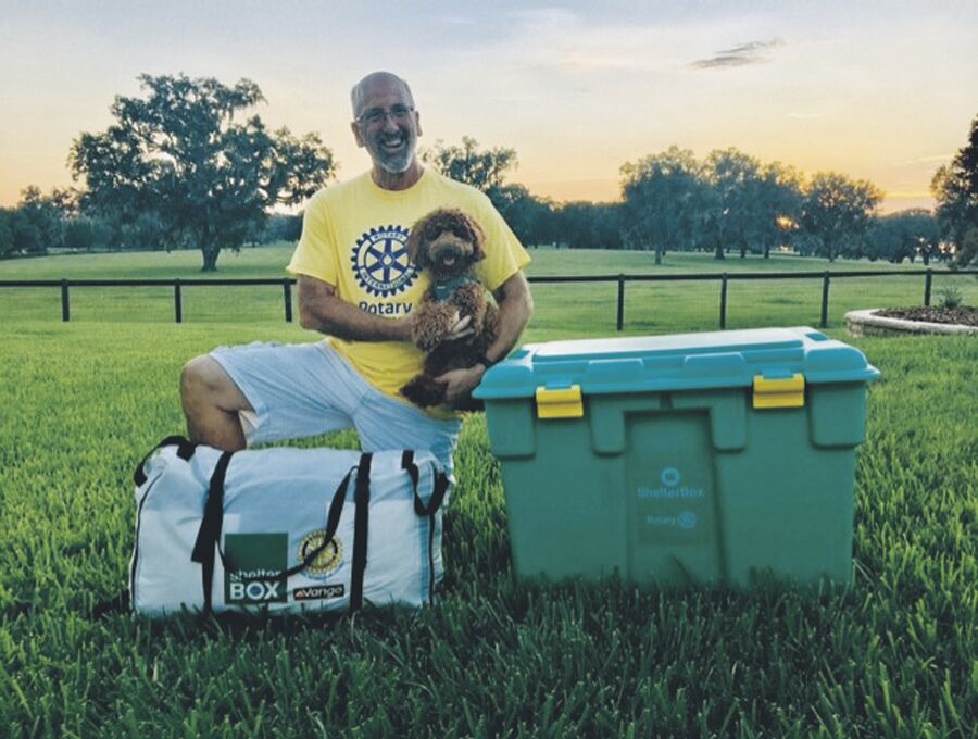 Rotarian recognized for efforts with ShelterBox